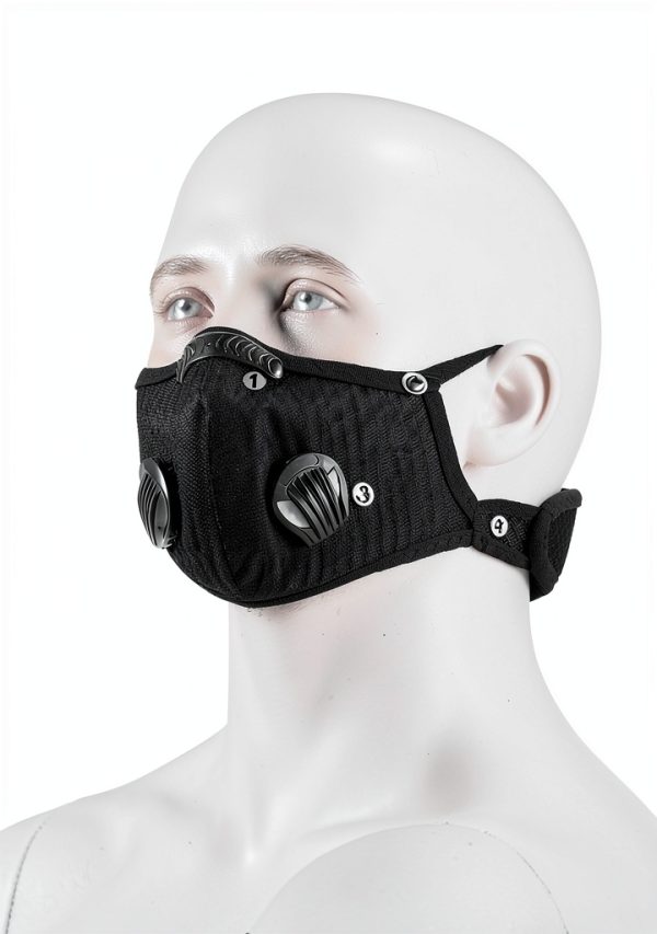 Pavo Dust Mask Black 5 Layer Filter Reusable Respirator-1