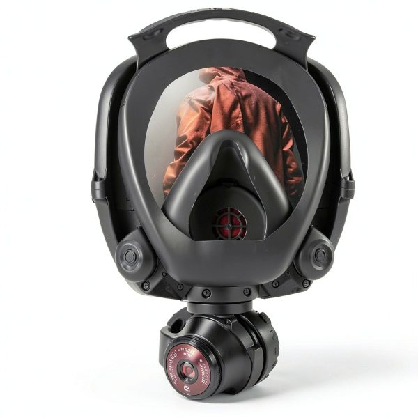 UXLXLK Full Face Gas Mask Silicone Nuclear Chemical-3