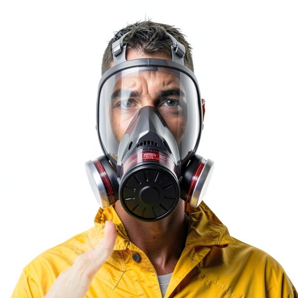 UXLXLK Full Face Gas Mask Silicone Nuclear Chemical-6