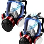 UXLXLK Full Face Gas Mask Silicone Nuclear Chemical-0