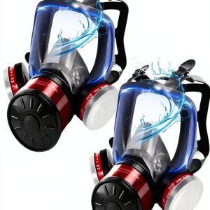 UXLXLK Full Face Gas Mask Silicone Nuclear Chemical-0
