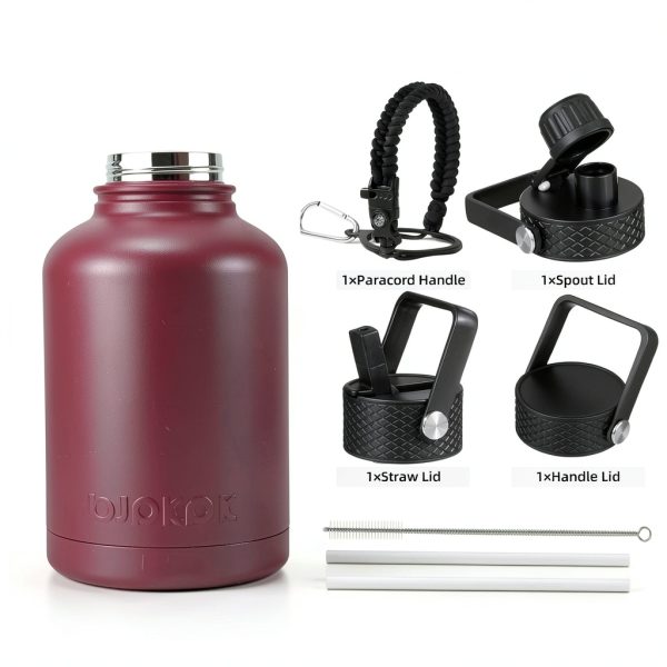 BJPKPK Insulated Water Bottle 50 oz Stainless Steel-3