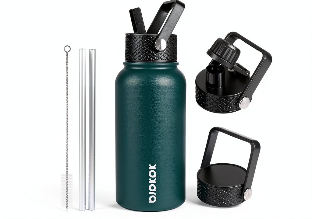BJPKPK insulated water bottle in use during a hike