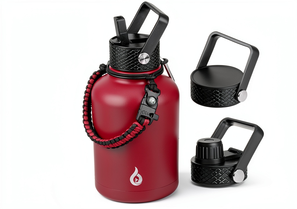 Insulated water bottle made of stainless steel