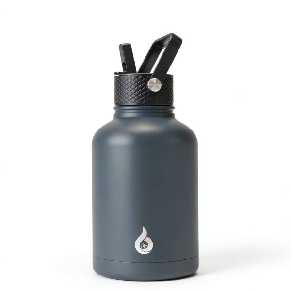 BJPKPK Water Bottle 50oz Gray Stainless Steel-2