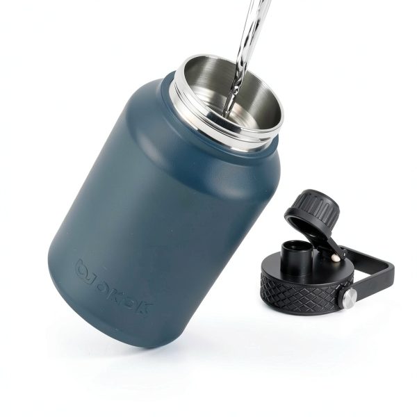 BJPKPK Water Bottle 50oz Gray Stainless Steel-4