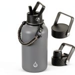 BJPKPK Insulated Water Bottle Stainless Steel Gray-0