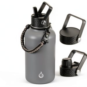 BJPKPK Insulated Water Bottle Stainless Steel Gray-0