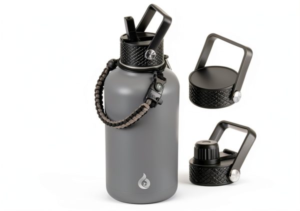 BJPKPK Insulated Water Bottle Stainless Steel Gray-0