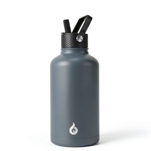 BJPKPK Insulated Water Bottle Stainless Steel Gray-2