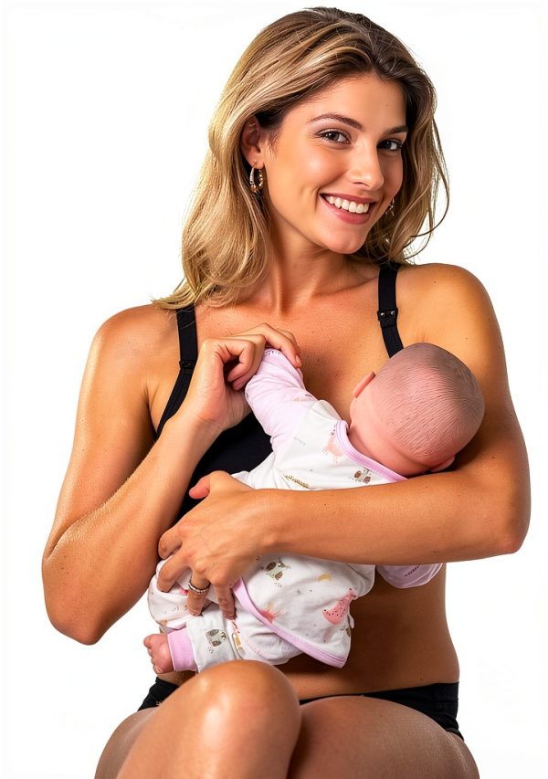 HOFISH Maternity Nursing Bra 3 Pack V‑Neck Wireless with Extenders-5