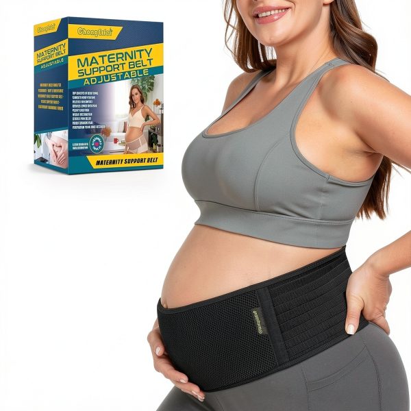 Pregnancy Belly Band ChongErfei Maternity Belt Black Support-2