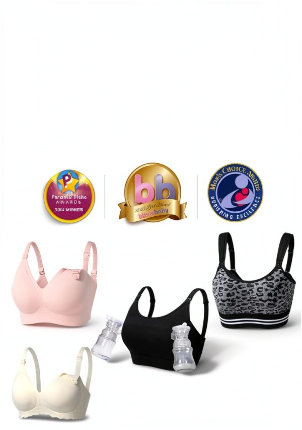 Momcozy Pumping Bra Hands Free | Seamless Nursing Bras for Pumping | Breast Pump Bra with Fixed Padding, Wireless-6