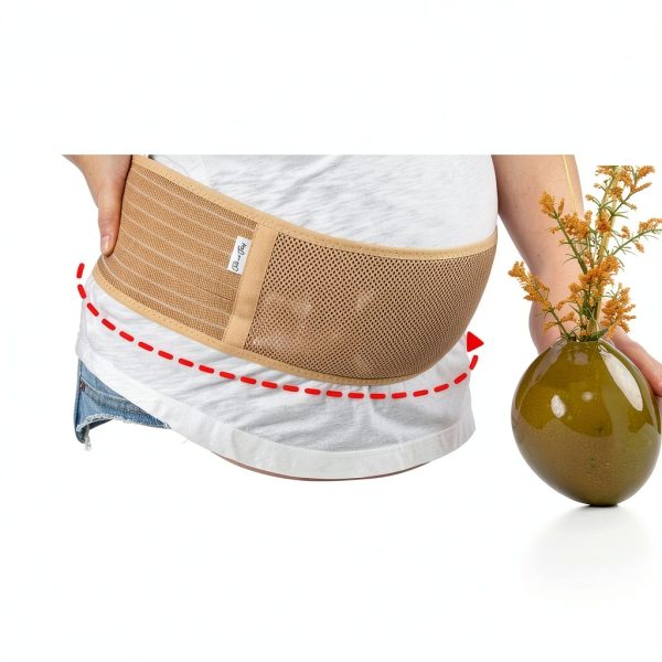 Maternity Belt Jill & Joey Belly Band – Beige Medium Back Brace-5