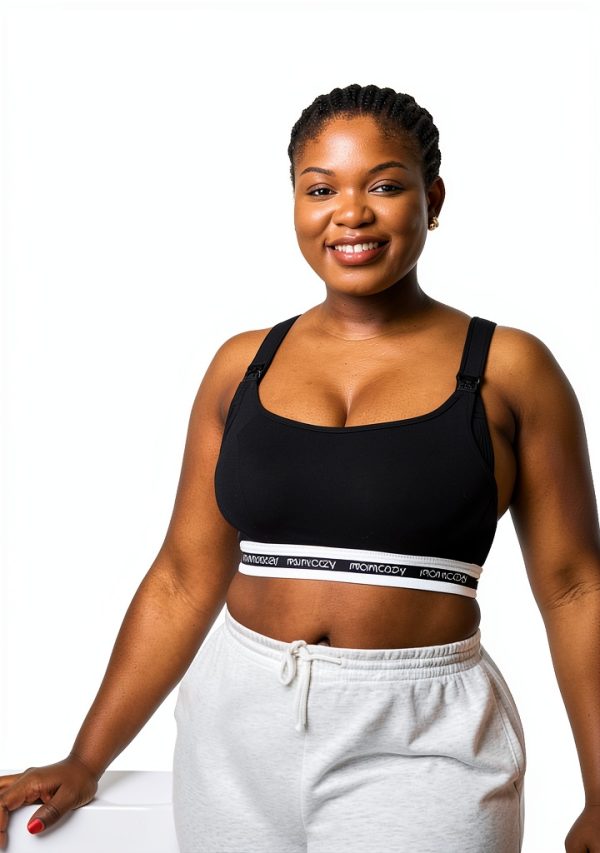 Momcozy Nursing Bra Low-Impact Sports Support Padded Wireless Bra-1