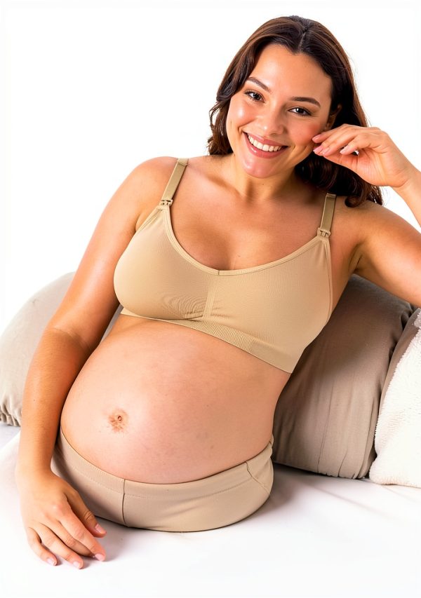 HOFISH Maternity Nursing Bra 3 Pack V‑Neck Wireless with Extenders-2