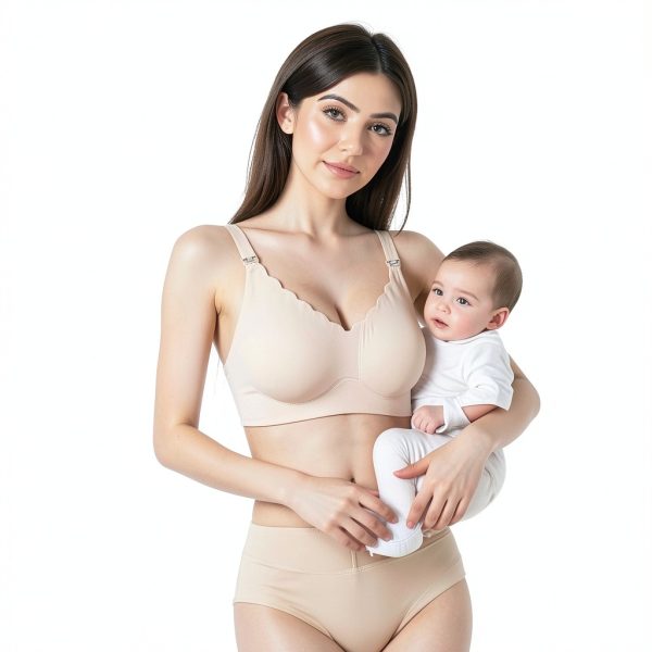 Vinfact Hands Free Pumping Bra Nursing Bra with Padding Wireless-4