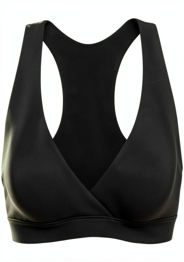 MOMANDA Racerback Nursing Sleep Bra Wireless Crossover Bralette-4