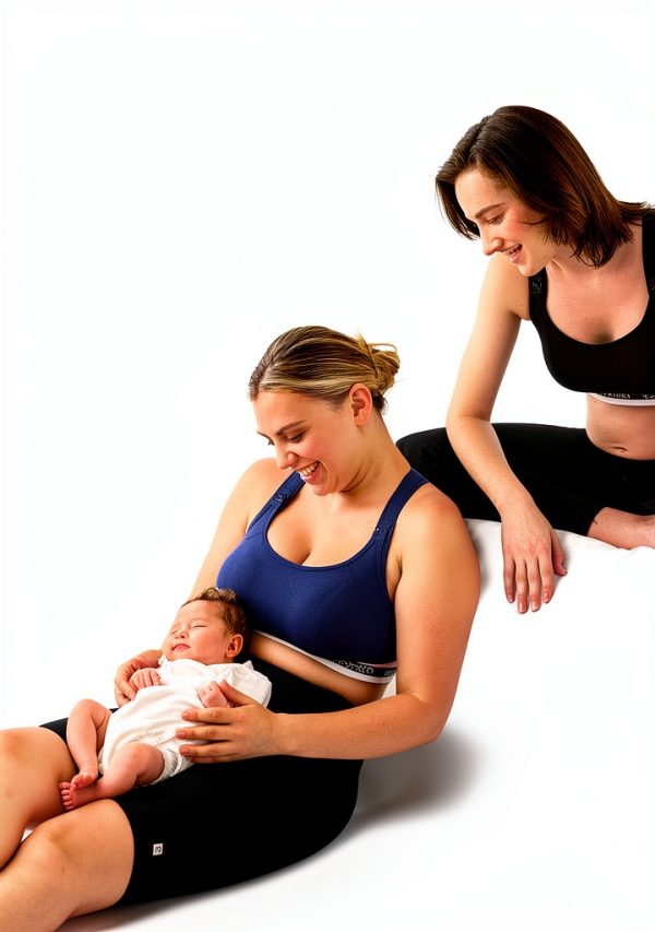 Momcozy Nursing Bra Low-Impact Sports Support Padded Wireless Bra-4