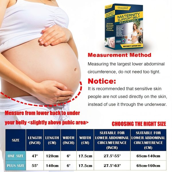Pregnancy Belly Band ChongErfei Maternity Belt Black Support-4
