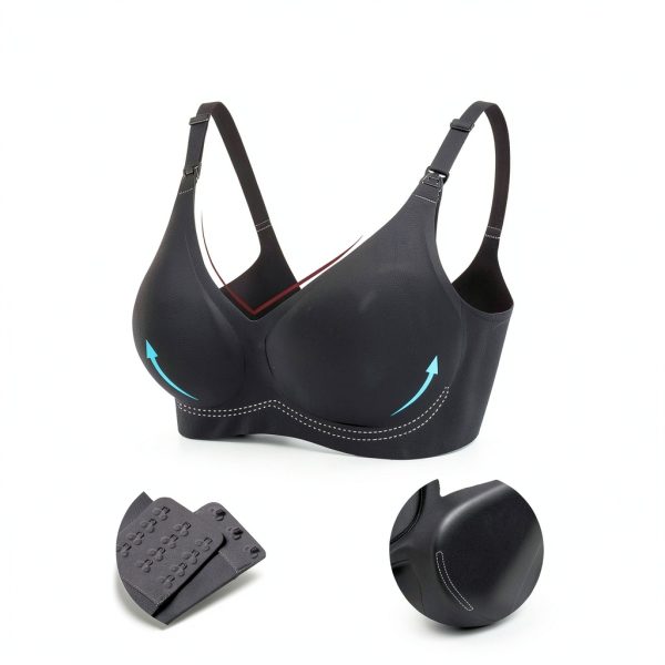 Vinfact Smooth Nursing Bras for Breastfeeding Seamless Maternity Bras for Pregnancy Wireless Bralette with Extra Bra Extender-6