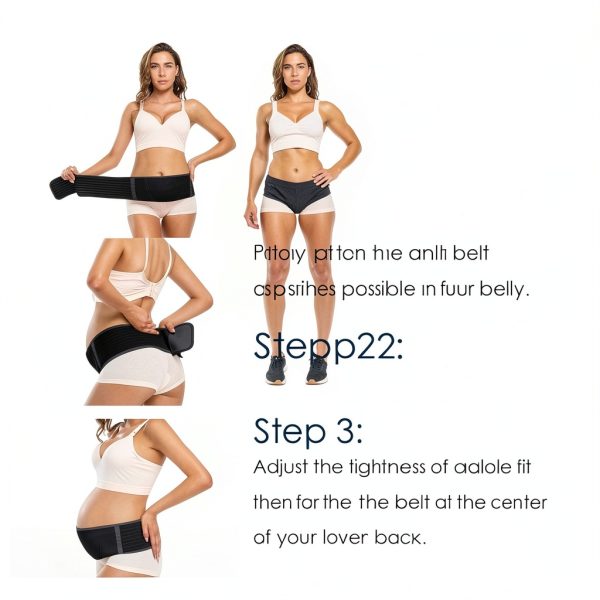 Pregnancy Belly Band ChongErfei Maternity Belt Black Support-3